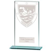 Millennium Swimming Jade Glass Award 160mm : New 2022