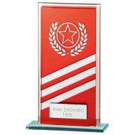 Talisman Mirror Glass Award Red - Silver 140mm : New 2022