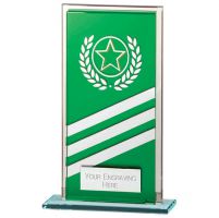 Talisman Mirror Glass Award Green - Silver 140mm : New 2022