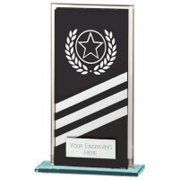 Talisman Mirror Glass Award Black - Silver 140mm : New 2022
