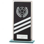 Talisman Mirror Glass Award Black - Silver 160mm : New 2022