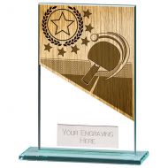 Mustang Table Tennis Jade Glass Award 125mm : New 2022