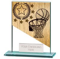 Mustang Basketball Jade Glass Award 110mm : New 2022