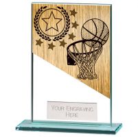 Mustang Basketball Jade Glass Award 125mm : New 2022