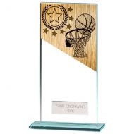 Mustang Basketball Jade Glass Award 180mm : New 2022