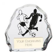 Mystique Football Male Glass Award 75mm : New 2022