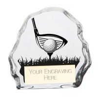 Mystique Golf Glass Award 75mm : New 2022