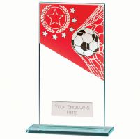 Mustang Football Red Jade Glass Award 160mm : New 2022