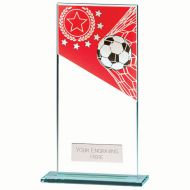 Mustang Football Red Jade Glass Award 180mm : New 2022