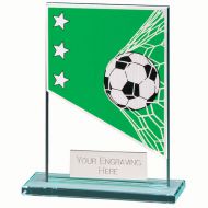 Mustang Football Green Jade Glass Award 80mm : New 2022