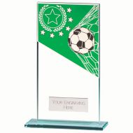 Mustang Football Green Jade Glass Award 160mm : New 2022