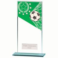 Mustang Football Green Jade Glass Award 180mm : New 2022