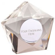Dynamic Pentangle Crystal Award 80mm : New 2022