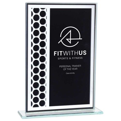 Titanium Mirrored Glass Award Black 180mm : New 2023