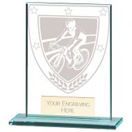 Millennium Cycling Jade Glass Award 110mm : New 2023