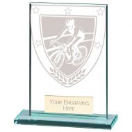Millennium Cycling Jade Glass Award 80mm : New 2023
