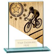 Mustang Cycling Jade Glass Award 180mm : New 2023