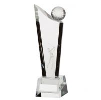 Capture Crystal Golf Trophy Award 205mm