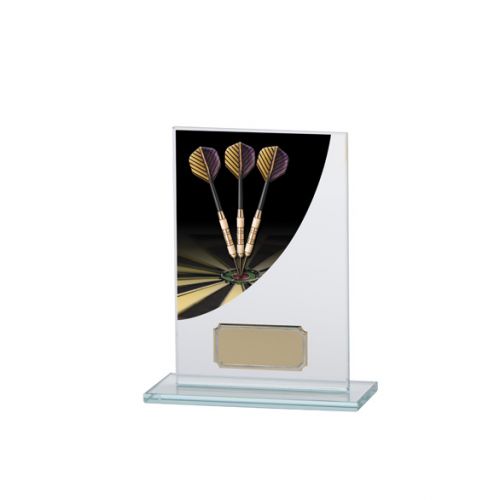 Darts Colour-Curve Jade Crystal Trophy Award 140mm