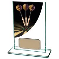 Colour Curve Darts Jade Glass Trophy Award 125mm : New 2020