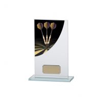 Darts Colour-Curve Jade Crystal Trophy Award 160mm