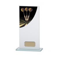 Darts Colour-Curve Jade Crystal Trophy Award 200mm