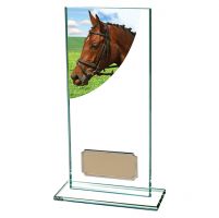 Equestrian Colour-Curve Jade Glass 180mm : New 2019
