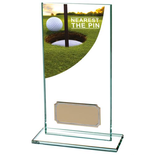 Nearest The Pin Golf Award Colour Curve Jade Crystal 160mm : New 2019