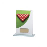 Snooker Colour-Curve Jade Crystal Trophy Award 140mm
