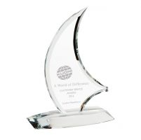 The Admiral Optical Crystal Trophy Award 230mm