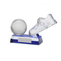 Legacy Football Trophy Award Boot Crystal 110mm