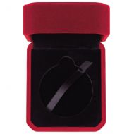 Aspire Velour Medal Box Burgundy 50mm : New 2020