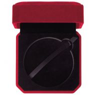 Aspire Velour Medal Box Burgundy 70mm : New 2020