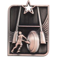 Centurion Star Series Rugby Medal Bronze 53x40mm