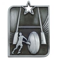 Centurion Star Series Rugby Medal Silver 53x40mm