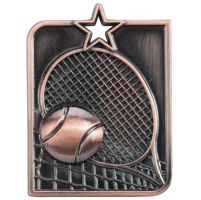 Centurion Star Series Tennis Medal Bronze 53x40mm
