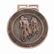 Olympia Cycle Medal Antique Bronze 60mm