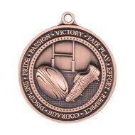 Olympia Rugby Medal Antique Bronze 60mm