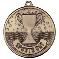 Cascade Sports Day Iron Medal Antique Gold 50mm : New 2019