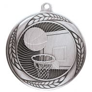 Typhoon Basketball Medal Silver 55mm : New 2020