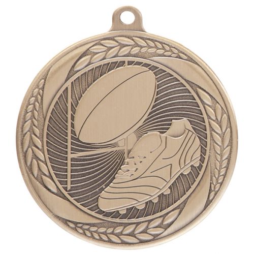Typhoon Rugby Medal Gold 55mm : New 2020