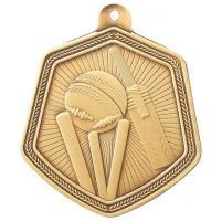 Falcon Cricket Medal Gold 65mm : New 2022