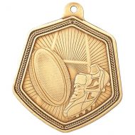 Falcon Rugby Medal Gold 65mm : New 2022