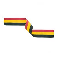 Medal Ribbon Red Yellow and Black 395x22mm
