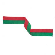 Medal Ribbon Red and Green 395x22mm