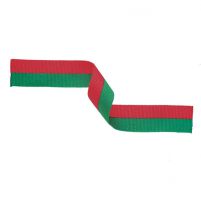 Medal Ribbon Red and Green 395x22mm