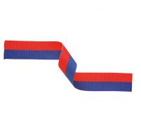 Medal Ribbon Blue and Red 395x22mm