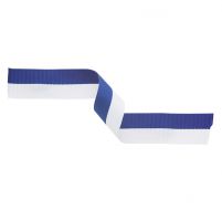 Medal Ribbon Blue and White 395x22mm