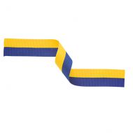 Medal Ribbon Yellow and Blue 395x22mm
