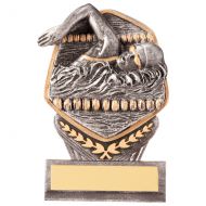 Falcon Swimming Female Plaque Award 105mm - PA20079A